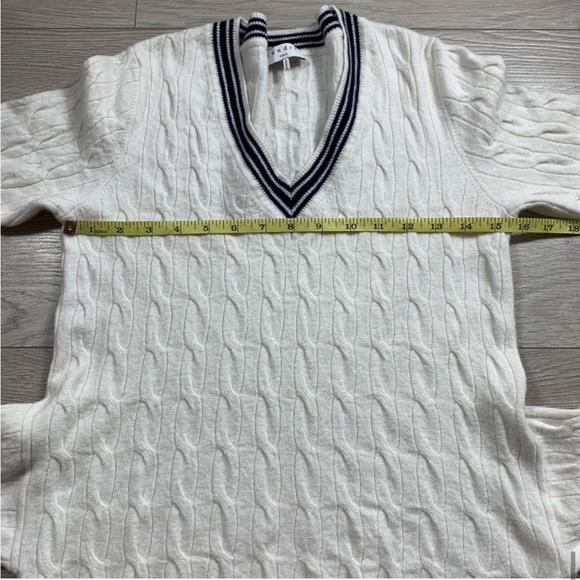 Sandro ECRA Emma Wool Cashmere Tie-Waist Cable-Knit Sweater - Picture 11 of 13